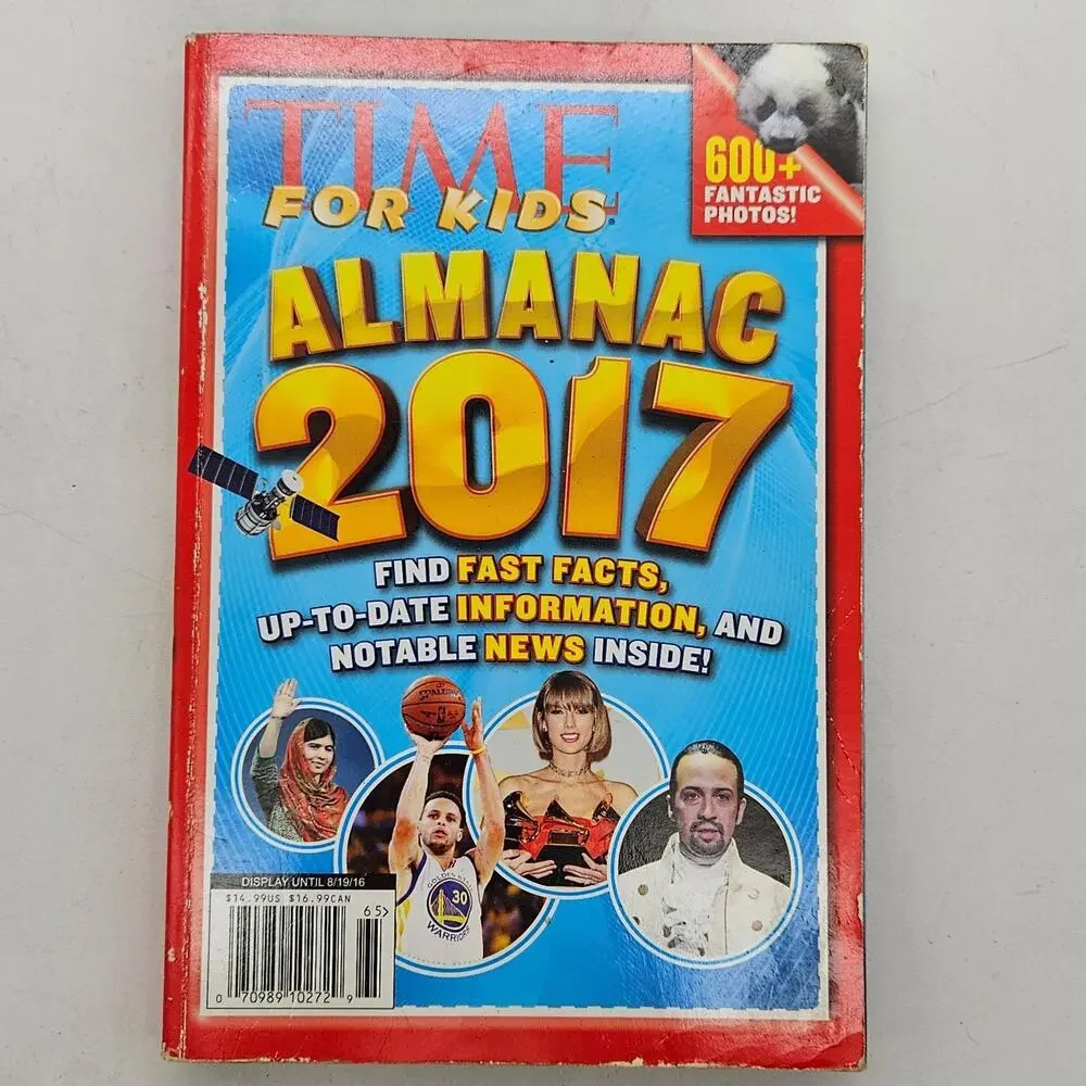 TIME For Kids Almanac 2017 Children's World Facts Illustrated Paperback Book
